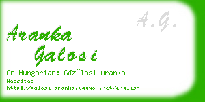 aranka galosi business card